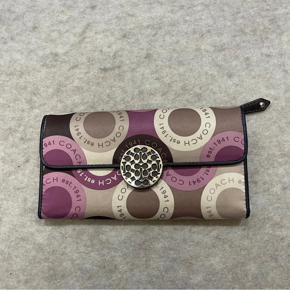 Coach Project Flawed Long Wallet Bundle 2 Y2K Long Snap Wallets with Peeling